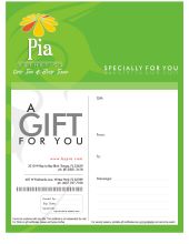 Spa Gift Certificates